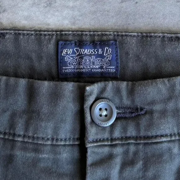Levi’s Wolf Grey Essential Skater Streetwear Grunge Casual Chino Pants - Picture 4 of 4